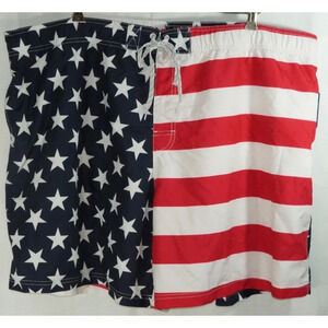 American Flag Patriot Print Board Shorts XXXL 50
